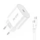 Foneng EU39 hálózati töltő adapter USB-C PD 3.0 20W + USB-C - USB-C kábel