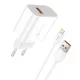 Foneng EU46 hálózati töltő adapter QC3.0 18W + USB-A - Lightning kábel