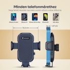 Alphajack szellőzőre erősíthető autós telefontartó (SZEL-1)