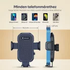 Alphajack szellőzőre erősíthető autós telefontartó (SZEL-1)