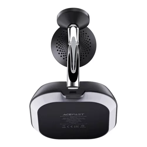 Acefast E16 3 az 1-ben mágneses vezeték nélküli töltő LED világítással (fekete) magsafe kompatibilis