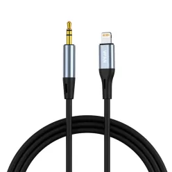   Vipfan L05 Lightning - 3.5mm-es mini jack AUX kábel, 1m (szürke)