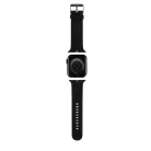 Apple Watch 38/40/41 mm Karl Lagerfeld Karl és Choupette Head NFT óraszíj fekete