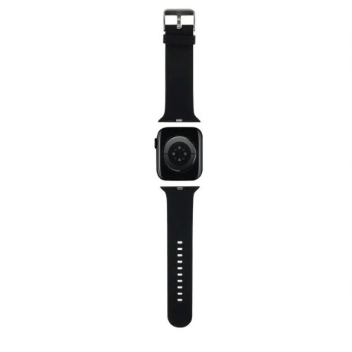 Apple Watch 38/40/41 mm Karl Lagerfeld Karl és Choupette Head NFT óraszíj fekete