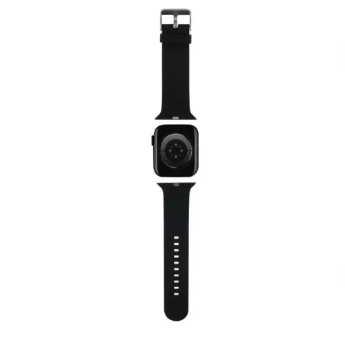 Apple Watch 38/40/41 mm Karl Lagerfeld Karl és Choupette Head NFT óraszíj fekete