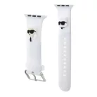 Apple Watch 38/40/41 mm Karl Lagerfeld Karl és Choupette Head NFT óraszíj fehér