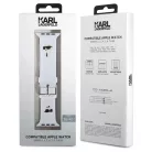 Apple Watch 38/40/41 mm Karl Lagerfeld Karl és Choupette Head NFT óraszíj fehér