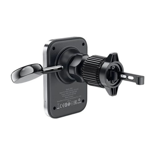 Acefast D18 2 az 1-ben mágneses autós telefontartó és vezeték nélküli töltő mobiltelefonhoz és okosórához szellőzőre (fekete)