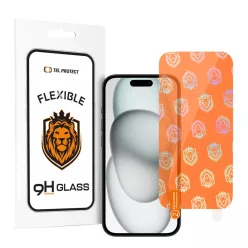   iPhone 15/15 Pro Tel Protect Flexible Hybrid kijelzővédő üvegfólia