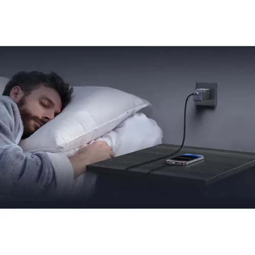 Ugreen Nexode Air 65W hálózati töltő adapter 1x USB-A + 2x USB-C (szürke)