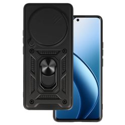   Realme 12 Pro Plus 5G Slide Camera Armor tok kihajtható támasszal fekete