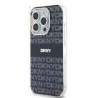 Original Case DKNY kemény tok IML Mono & Stripe MagSafe DKHMP15XHRHSEK iPhone 15 Pro Max fekete tok
