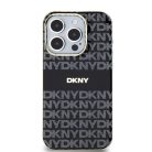 Original Case DKNY kemény tok IML Mono & Stripe MagSafe DKHMP15XHRHSEK iPhone 15 Pro Max fekete tok