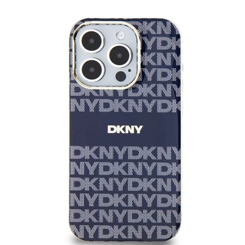 Original Case DKNY keménytok IML Mono & Stripe MagSafe DKHMP15XHRHSEB iPhone 15 Pro Max kék tok