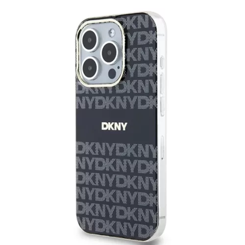 Original Case DKNY hardcase IML Mono & Stripe MagSafe tok Iphone 13 Pro Max fekete