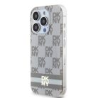 Original Case DKNY hardcase IML Checkered Mono Pattern & Printed Stripes MagSafe DKHMP15XHCPTSE tok iPhone 15 Pro Max-hoz beige