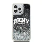 Eredeti DKNY hardcase Liquid Glitter Nagy Logó DKHCP14XLBNAEK iPhone 14 Pro Max fekete tok
