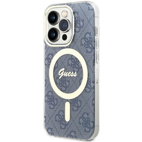 Original Case GUESS hardcase IML 4G MagSafe GUHMP15XH4STB for iPhone 15 Pro Max blue tok