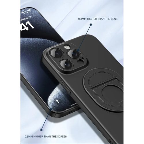 Tel Protect Magnetic Elipse tok iPhone 15 Pro Max fekete