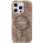Original Case GUESS IML GCube Magsafe GUHMP15XHGCUSTGW tok iPhone 15 Pro Max barna