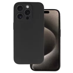 Matt hátlapi tok iPhone 15 Pro fekete
