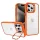 Tel Protect Kitámasztós tok + kamera üveg iPhone 15 narancssárga
