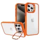 Tel Protect Kitámasztós tok + kamera üveg iPhone 15 narancssárga