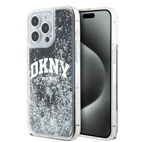 Original Case DKNY hardcase Liquid Glitter Big Logo DKHCP15XLBNAEK tok iPhone 15 Pro Max fekete