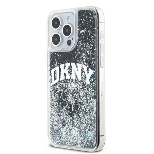 Original Case DKNY hardcase Liquid Glitter Big Logo DKHCP15XLBNAEK tok iPhone 15 Pro Max fekete