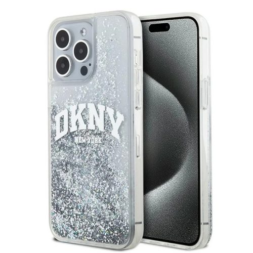 Original Case DKNY hardcase Liquid Glitter Big Logo DKHCP15XLBNAET iPhone 15 Pro Max tok fehér