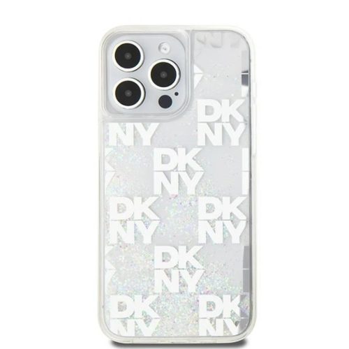 Original Case DKNY hardcase Liquid Glitter Multilogo DKHCP15XLCPEPT tok iPhone 15 Pro Max fehér