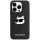 iPhone 15 Pro Max Fekete KARL LAGERFELD hardcase Silicone Choupette Head MagSafe KLHMP15XSCHPPLK Original Pouch tok