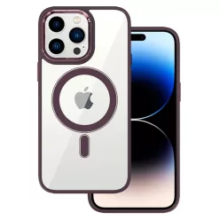   Tel Protect mágneses átlátszó tok iPhone 13 Pro Max Cherry