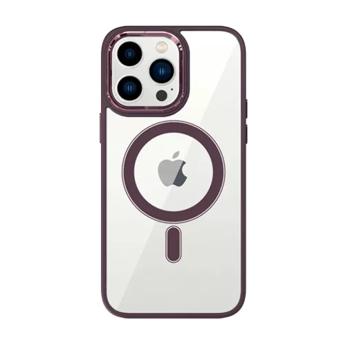 Tel Protect mágneses átlátszó tok iPhone 13 Pro Max Cherry