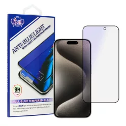   Kékfény szűrős teljes felületű ragasztásos üvegfólia iPhone 12 minihez