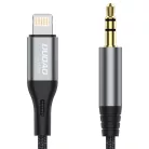 Dudao audiokábel Lightning - mini jack 3.5mm 1m szürke (L11PRO)
