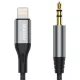 Dudao audiokábel Lightning - mini jack 3.5mm 1m szürke (L11PRO)