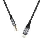 Dudao audiokábel Lightning - mini jack 3.5mm 1m szürke (L11PRO)