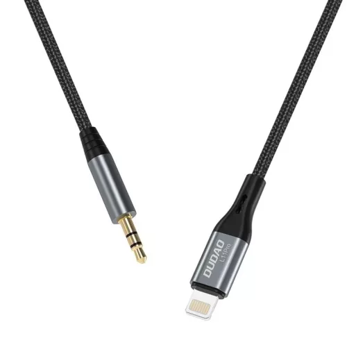 Dudao audiokábel Lightning - mini jack 3.5mm 1m szürke (L11PRO)