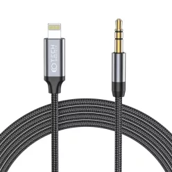   Tech-Protect UltraBoost audio Lightning / mini jack 3.5mm kábel 1m - fekete