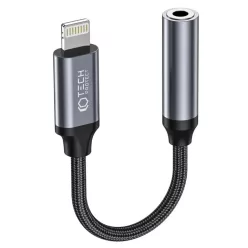   Tech-Protect UltraBoost Lightning / 3.5mm mini jack adapter - fekete