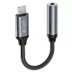 Tech-Protect UltraBoost Lightning / 3.5mm mini jack adapter - fekete