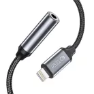 Tech-Protect UltraBoost Lightning / 3.5mm mini jack adapter - fekete