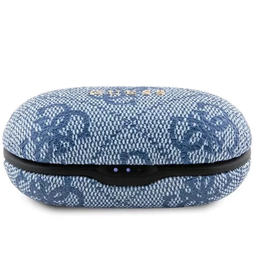 TWS Guess 4G Metal Bluetooth fülhallgató ENC töltőállomással - kék