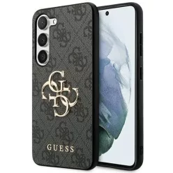  Original GUESS tok - keménytok 4G Big Metal Logo GUHCSA354GMGGR Samsung Galaxy A35 fekete
