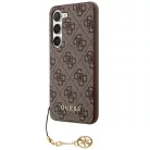 Eredeti GUESS tok - kemény tok 4G Charms Kollekció GUHCSA35GF4GBR Samsung Galaxy A35 Barna tok