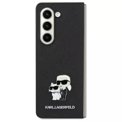   Eredeti KARL LAGERFELD fliptok Saffiano Karl&Choupette Pin KLHCSA35SAKCNPK Samsung Galaxy A35 fekete tok