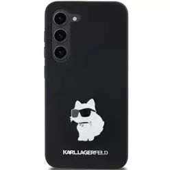   KARL LAGERFELD Original Pouch hardcase Silicone Choupette Metal Pin KLHCSA35SMHCNPK tok Samsung Galaxy A35 fekete