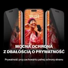PanzerGlass Ultra-Wide Fit Privacy Edzett Üvegfólia Pozicionálóval iPhone 15 Pro-hoz