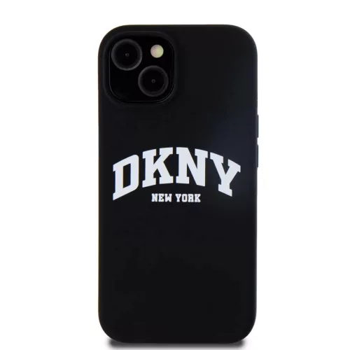 DKNY Liquid Silicone Arch Logo MagSafe tok iPhone 11 fekete